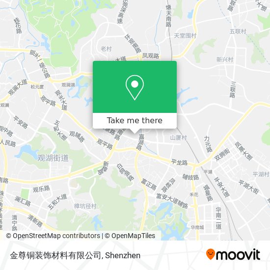 金尊铜装饰材料有限公司 map