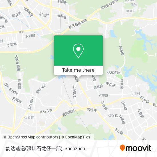 韵达速递(深圳石龙仔一部) map