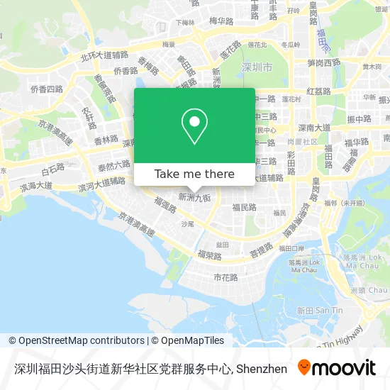 深圳福田沙头街道新华社区党群服务中心 map