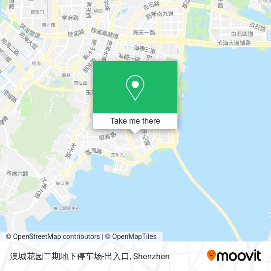 澳城花园二期地下停车场-出入口 map