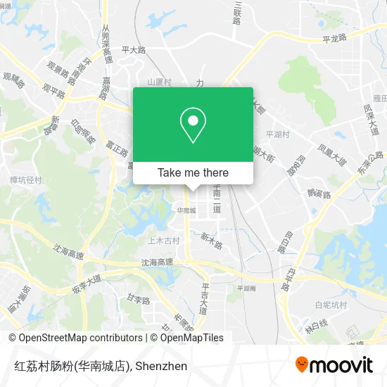 红荔村肠粉(华南城店) map