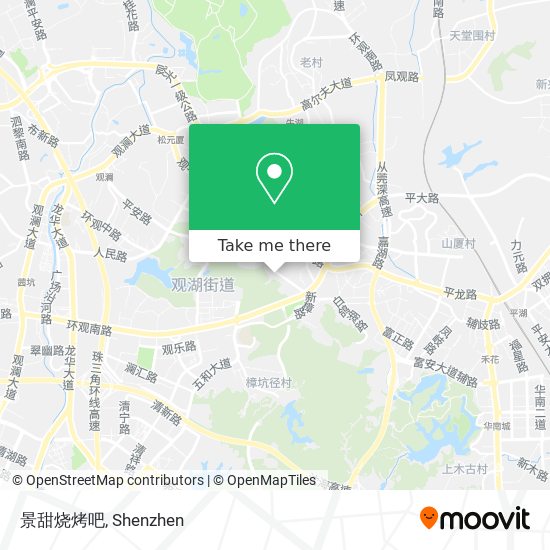 景甜烧烤吧 map
