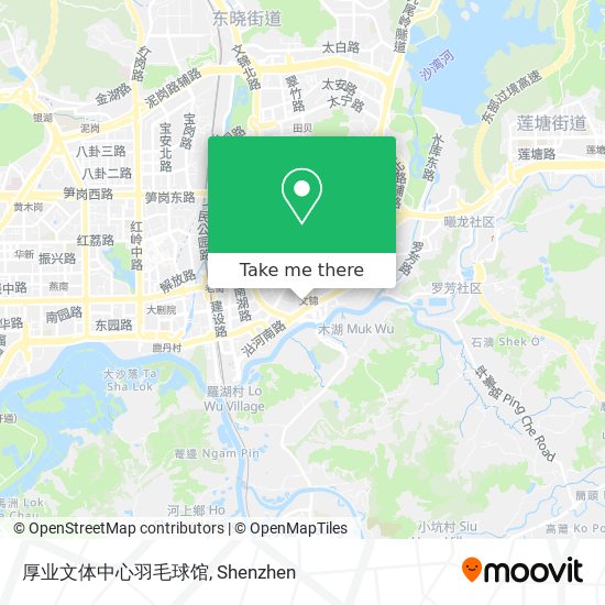 厚业文体中心羽毛球馆 map