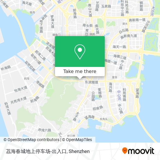 茘海春城地上停车场-出入口 map