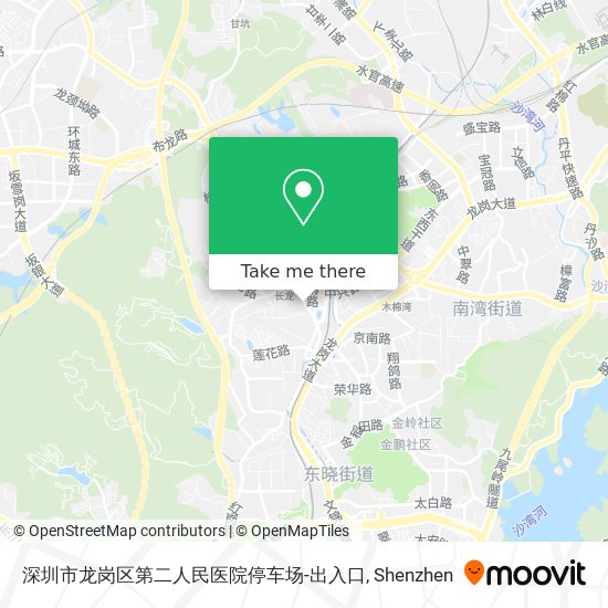 深圳市龙岗区第二人民医院停车场-出入口 map