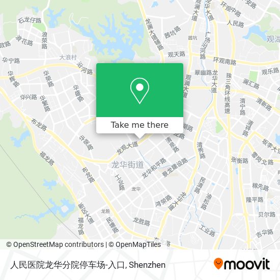 人民医院龙华分院停车场-入口 map