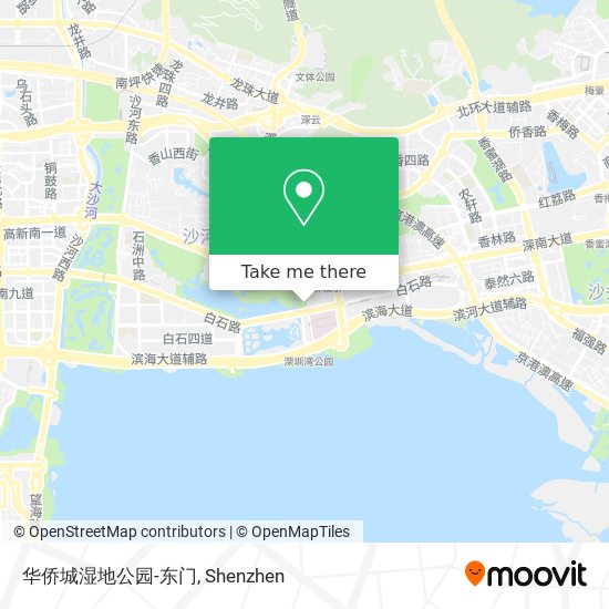 华侨城湿地公园-东门 map