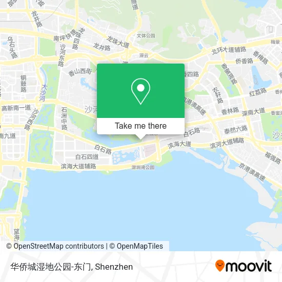 华侨城湿地公园-东门 map