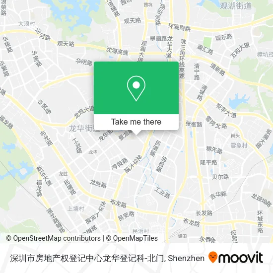 深圳市房地产权登记中心龙华登记科-北门 map