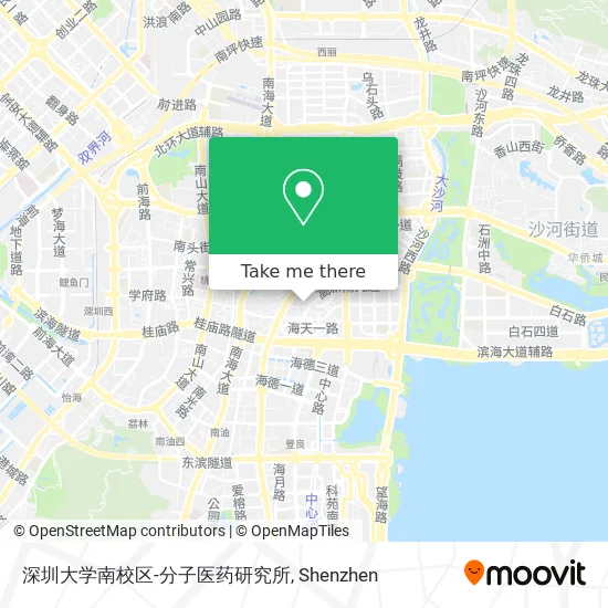 深圳大学南校区-分子医药研究所 map