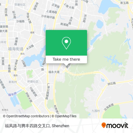 福凤路与腾丰四路交叉口 map