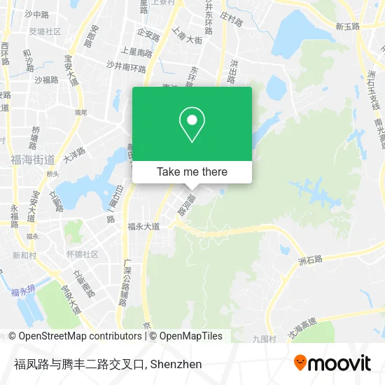 福凤路与腾丰二路交叉口 map