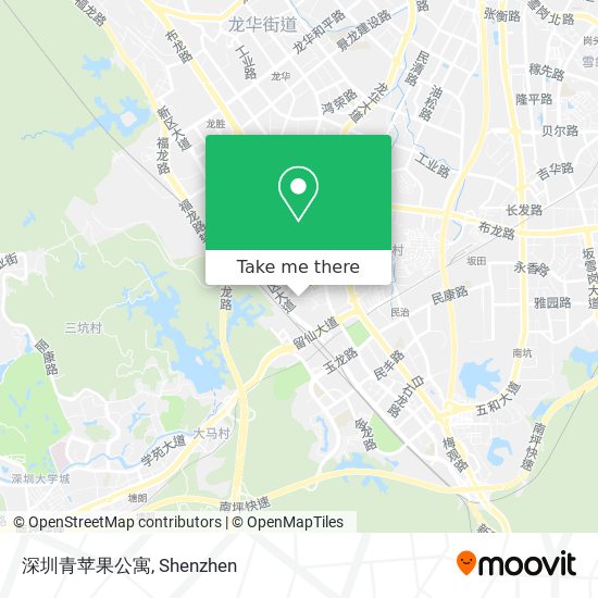 深圳青苹果公寓 map