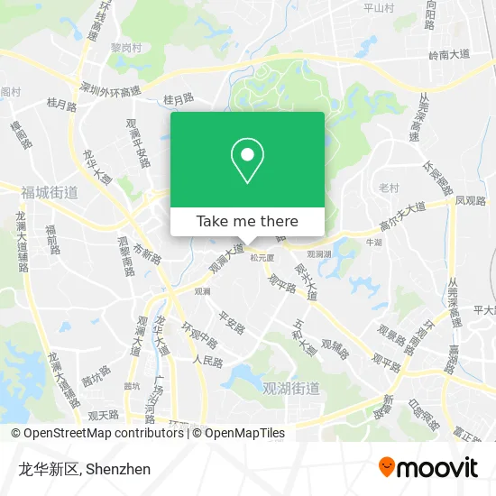 龙华新区 map