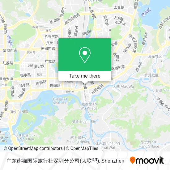 广东熊猫国际旅行社深圳分公司(大联盟) map