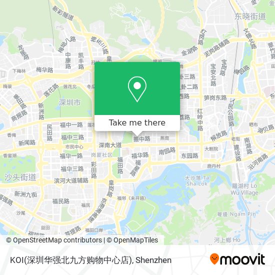 KOI(深圳华强北九方购物中心店) map