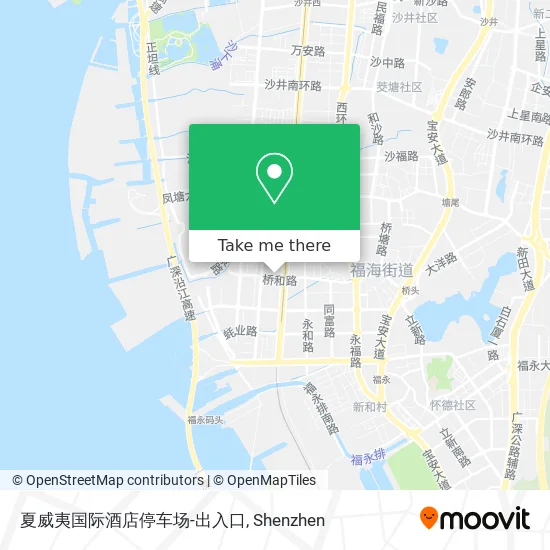 夏威夷国际酒店停车场-出入口 map