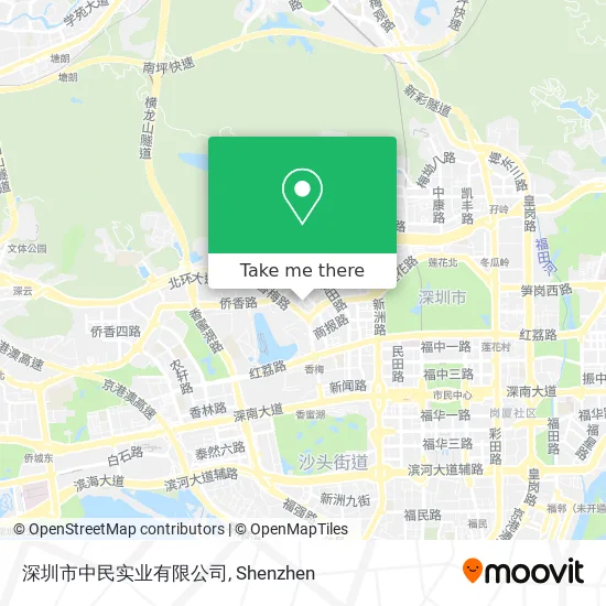深圳市中民实业有限公司 map
