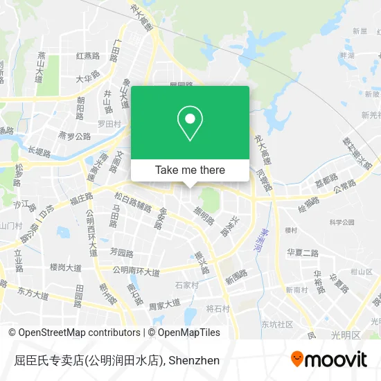屈臣氏专卖店(公明润田水店) map