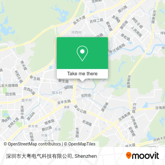 深圳市大粤电气科技有限公司 map