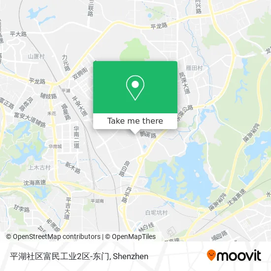 平湖社区富民工业2区-东门 map