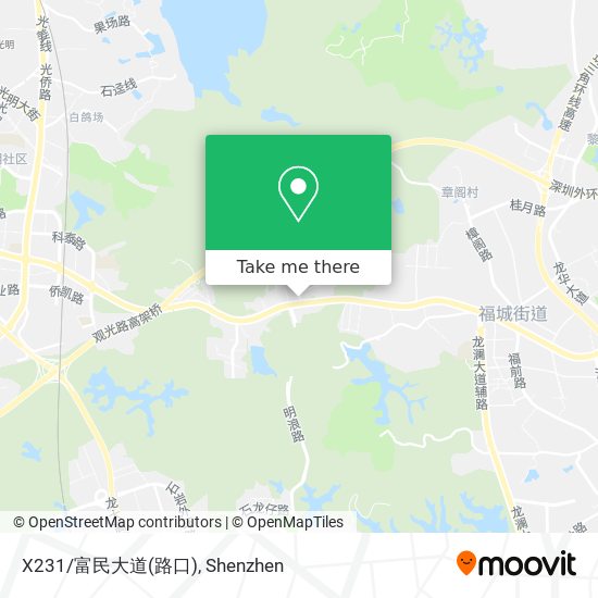 X231/富民大道(路口) map