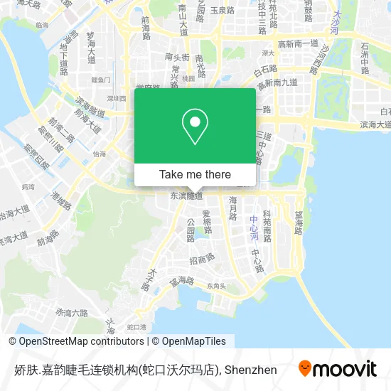 娇肤.嘉韵睫毛连锁机构(蛇口沃尔玛店) map