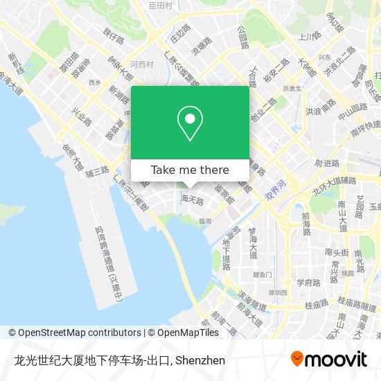龙光世纪大厦地下停车场-出口 map