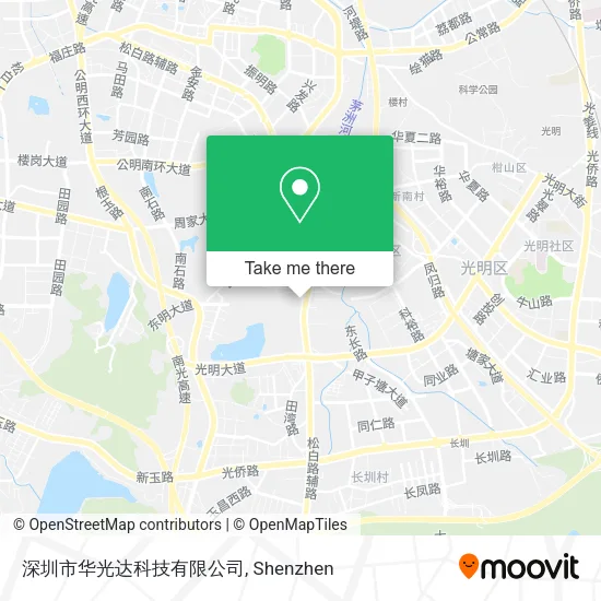 深圳市华光达科技有限公司 map