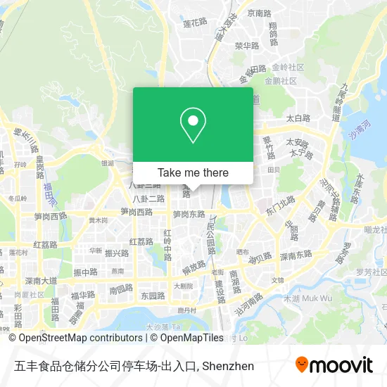 五丰食品仓储分公司停车场-出入口 map