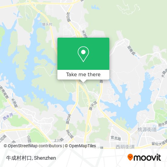 牛成村村口 map