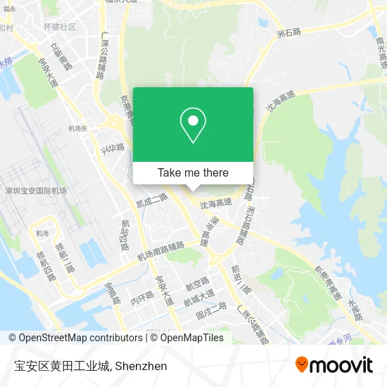 宝安区黄田工业城 map