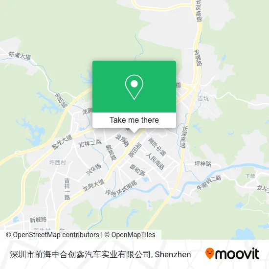 深圳市前海中合创鑫汽车实业有限公司 map
