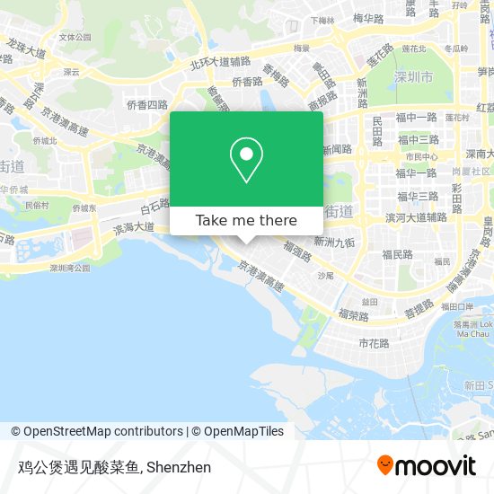 鸡公煲遇见酸菜鱼 map