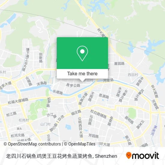 老四川石锅鱼鸡煲王豆花烤鱼蔬菜烤鱼 map