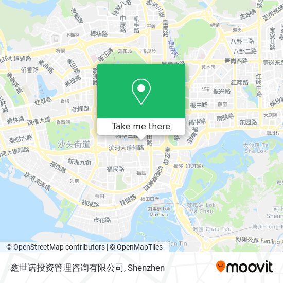 鑫世诺投资管理咨询有限公司 map