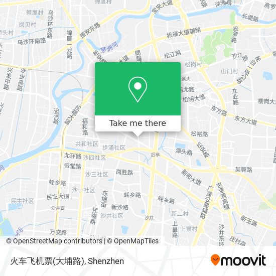 火车飞机票(大埔路) map