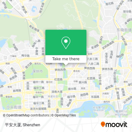 平安大厦 map