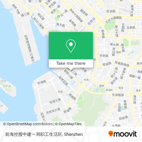 前海控股中建一局职工生活区 map