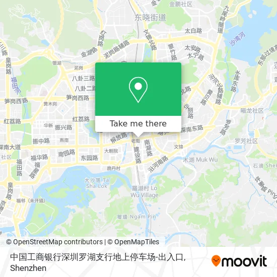 中国工商银行深圳罗湖支行地上停车场-出入口 map