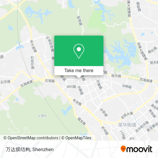 万达膜结构 map