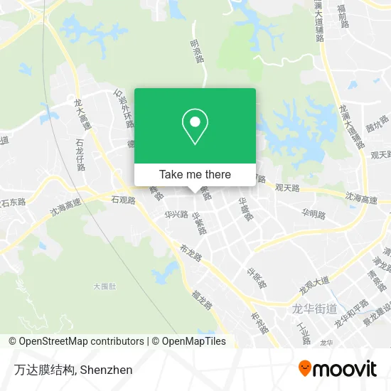 万达膜结构 map