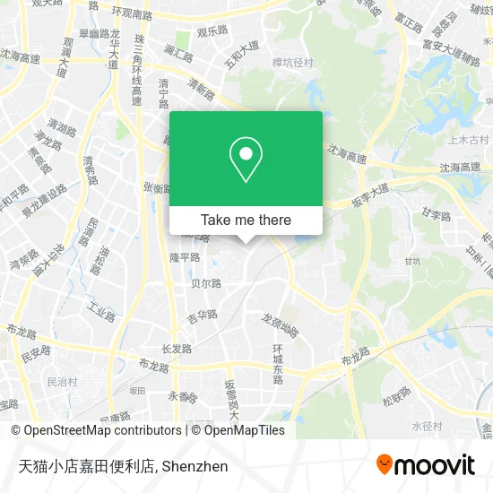 天猫小店嘉田便利店 map