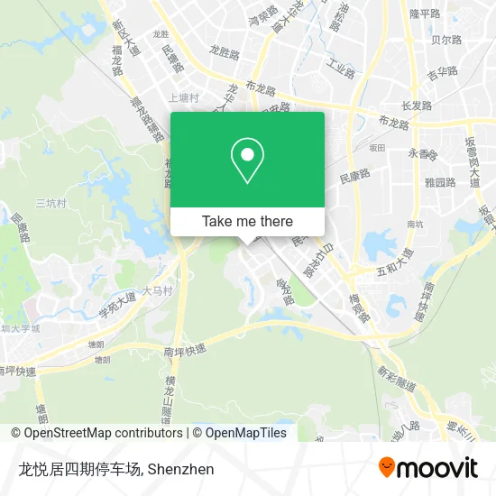 龙悦居四期停车场 map