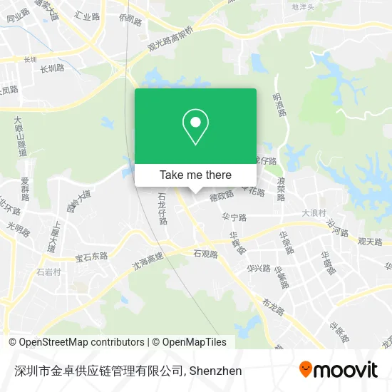 深圳市金卓供应链管理有限公司 map