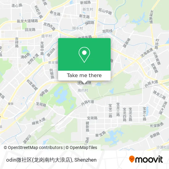 odin微社区(龙岗南约大浪店) map