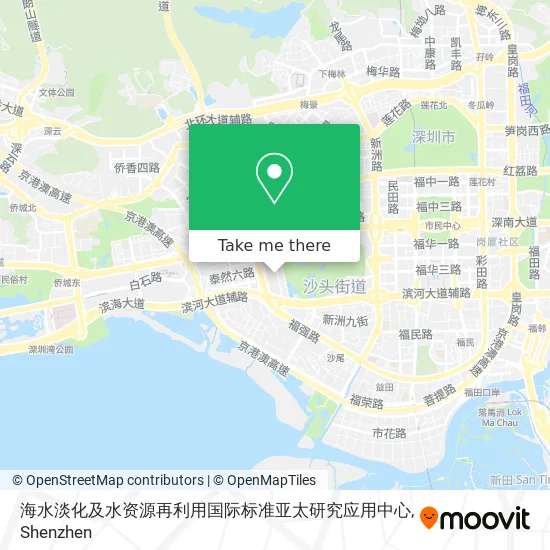 海水淡化及水资源再利用国际标准亚太研究应用中心 map