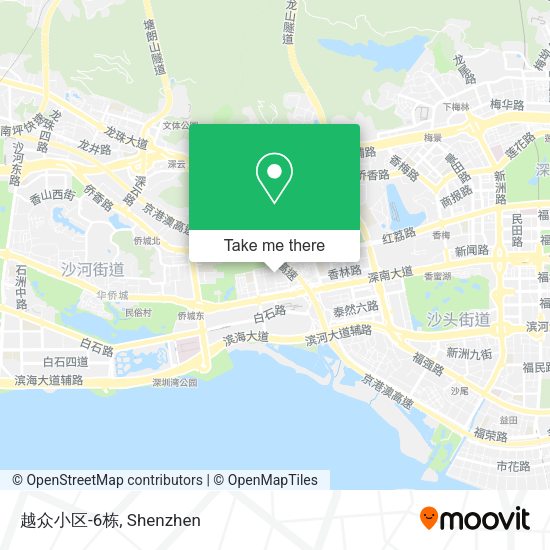 越众小区-6栋 map