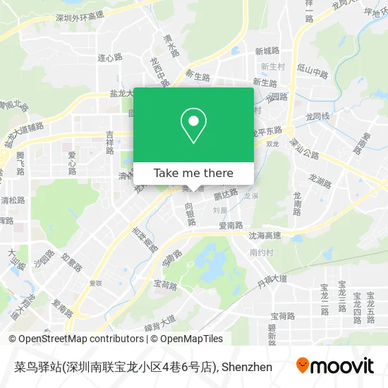 菜鸟驿站(深圳南联宝龙小区4巷6号店) map