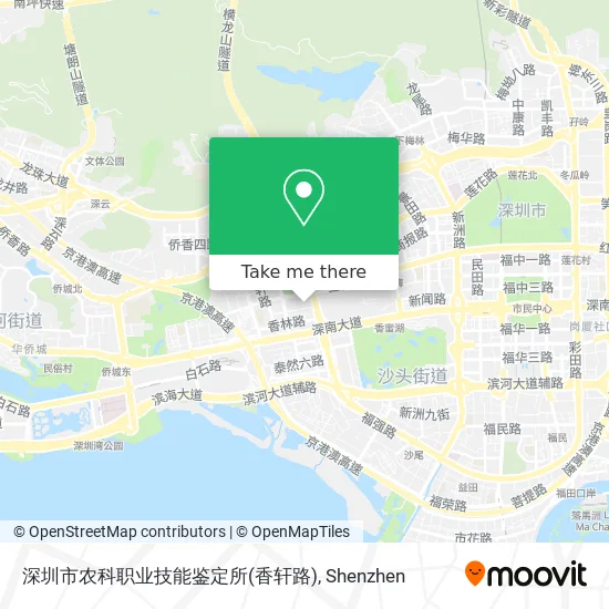 深圳市农科职业技能鉴定所(香轩路) map